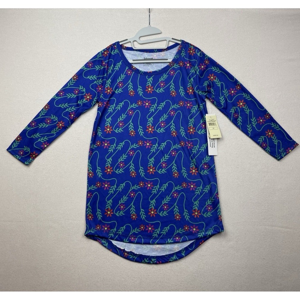 NEW Leveret Long Sleeved Girls Gown-Vine 5Y‎ Flame Resistant Nightgown Graphic